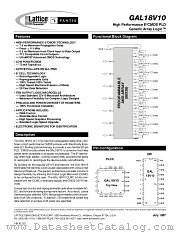 GAL18V10B-10LJ datasheet pdf Lattice Semiconductor