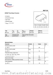 BSP319 datasheet pdf Infineon