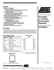 AT45DB642-TC datasheet pdf Atmel