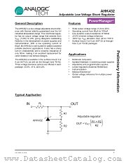 AHK432IGV-1-T1 datasheet pdf ANALOGIC TECH