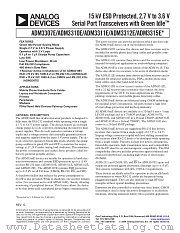ADM3315 datasheet pdf Analog Devices