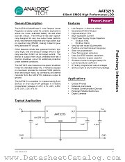 AAT3215IJS-285-T1 datasheet pdf ANALOGIC TECH