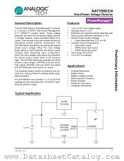 AAT3564IGY-310-T1 datasheet pdf ANALOGIC TECH