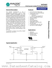 AAT4601IHS-B1 datasheet pdf ANALOGIC TECH