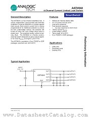 AAT4644IHS-B1 datasheet pdf ANALOGIC TECH