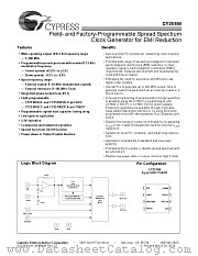 CY25100ZXI-XXXWT datasheet pdf Cypress
