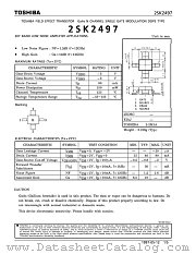2SK2497 datasheet pdf TOSHIBA