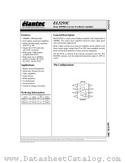 EL5293 datasheet pdf Elantec Semiconductor