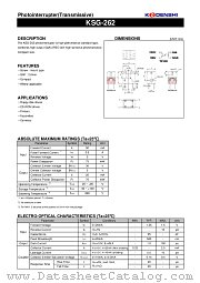 KSG-262 datasheet pdf Kodenshi Corp