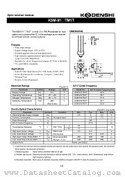 KSM-911TM1T datasheet pdf Kodenshi Corp