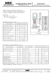 KTC3217 datasheet pdf Korea Electronics (KEC)