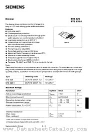 BTS629 datasheet pdf Infineon