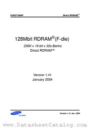 K4R271669F datasheet pdf Samsung Electronic