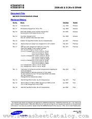 K7D801871B-HC30 datasheet pdf Samsung Electronic