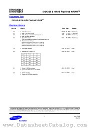 K7N163601 datasheet pdf Samsung Electronic