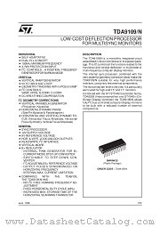 TDA9109N datasheet pdf ST Microelectronics