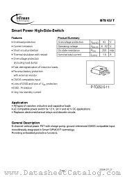 BTS452T datasheet pdf Infineon
