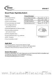 BTS462T datasheet pdf Infineon