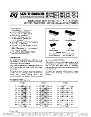 M54HC7244M1R datasheet pdf ST Microelectronics