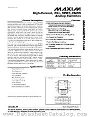 MAX4659EUA datasheet pdf MAXIM - Dallas Semiconductor