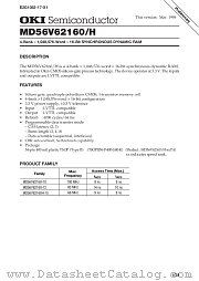 MD56V62160H datasheet pdf OKI electronic eomponets