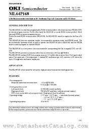 ML64P168 datasheet pdf OKI electronic eomponets