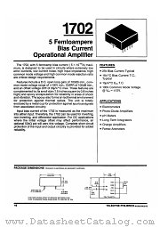 1702 datasheet pdf TelCom Semiconductor