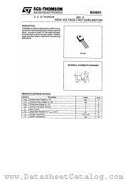 BU801 datasheet pdf ST Microelectronics