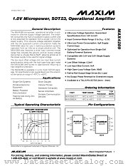 MAX4289EUT-T datasheet pdf MAXIM - Dallas Semiconductor
