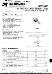 STP53N06 datasheet pdf ST Microelectronics