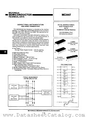 MC3447 datasheet pdf Motorola