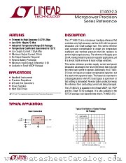 LT1460BIS8-2.5 datasheet pdf Linear Technology