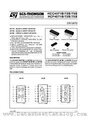 HCC4071BF datasheet pdf ST Microelectronics