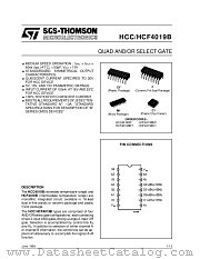 HCF4019BC1 datasheet pdf ST Microelectronics