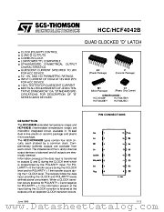 HCF4042B datasheet pdf ST Microelectronics