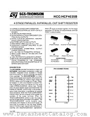 HCF4035B datasheet pdf ST Microelectronics