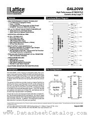 GAL20V8B-25LP datasheet pdf Lattice Semiconductor