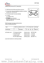 BFY182H datasheet pdf Infineon
