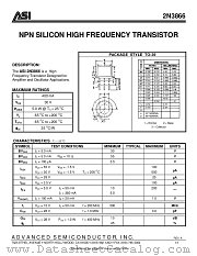 2N3866 datasheet pdf Advanced Semiconductor