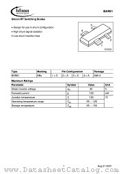 BAR81 datasheet pdf Infineon