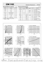 2SK1192 datasheet pdf Sanken