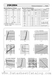 2SK2804 datasheet pdf Sanken