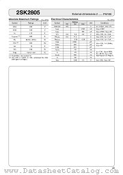 2SK2805 datasheet pdf Sanken