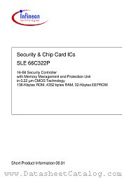 SLE66C322P-F7C datasheet pdf Infineon