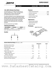 RURG1520CC datasheet pdf Intersil