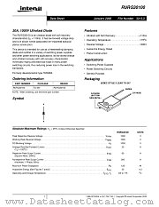 RURG30100 datasheet pdf Intersil