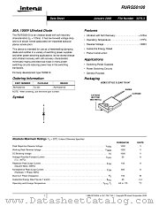 RURG50100 datasheet pdf Intersil