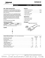 RURG80100 datasheet pdf Intersil