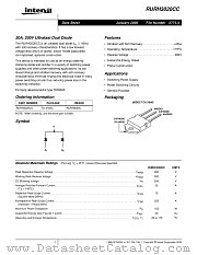 RURH3020CC datasheet pdf Intersil