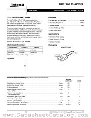 RURP1520 datasheet pdf Intersil